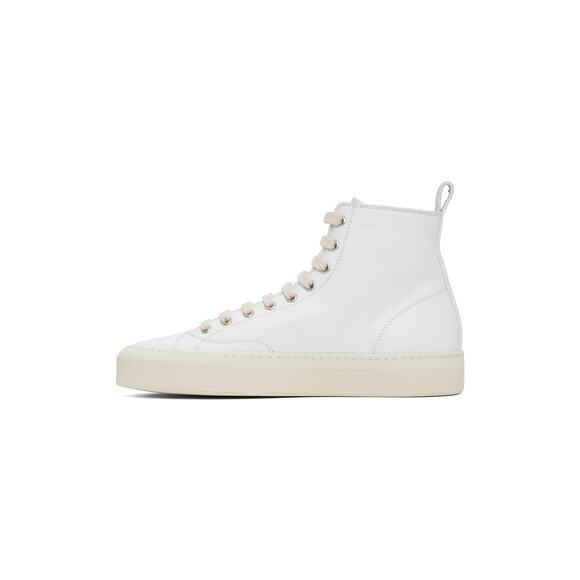 Woman by Common Projects 4161 Tournament Hightop Sneakers in Off White 40 - Picture 4 of 4